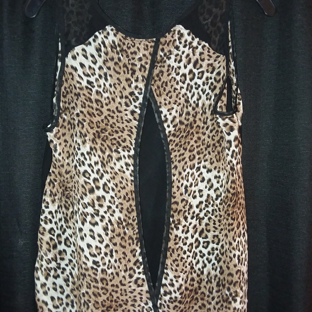 Leopard sheer Tank - Picture 2 of 2